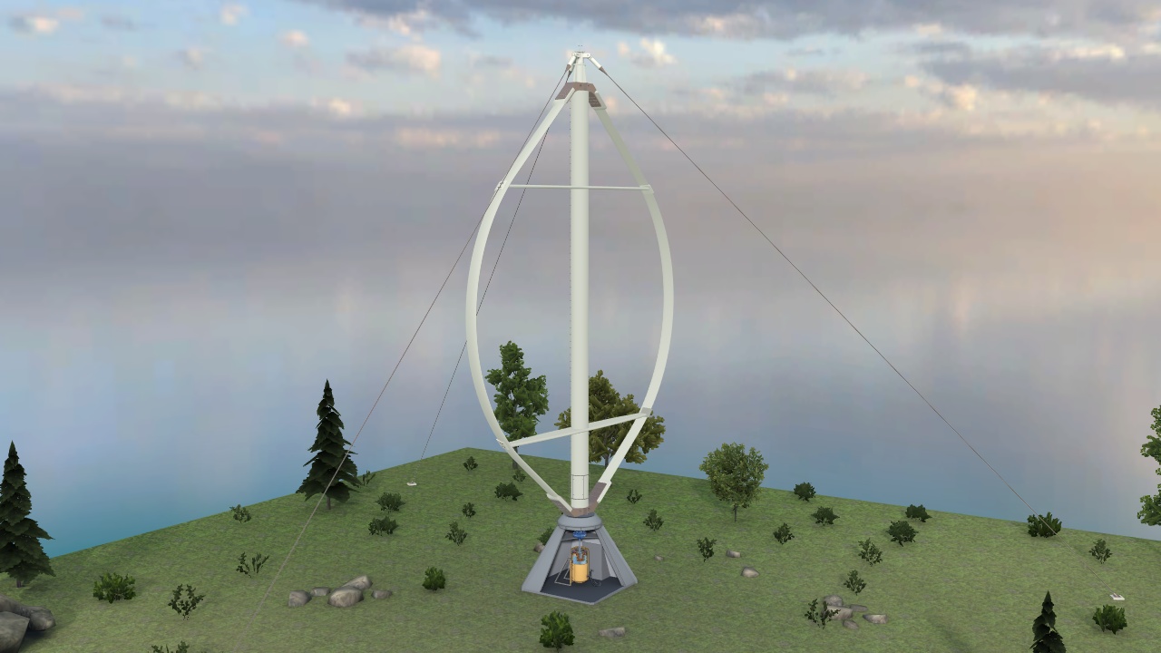 Darrieus wind turbine